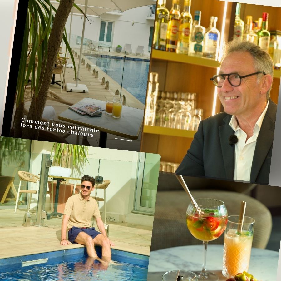 réseaux sociaux de l'hôtel le yachtman