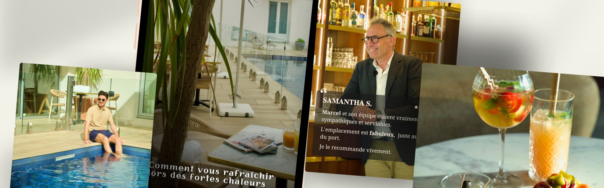 réseaux sociaux de l'hôtel le yachtman