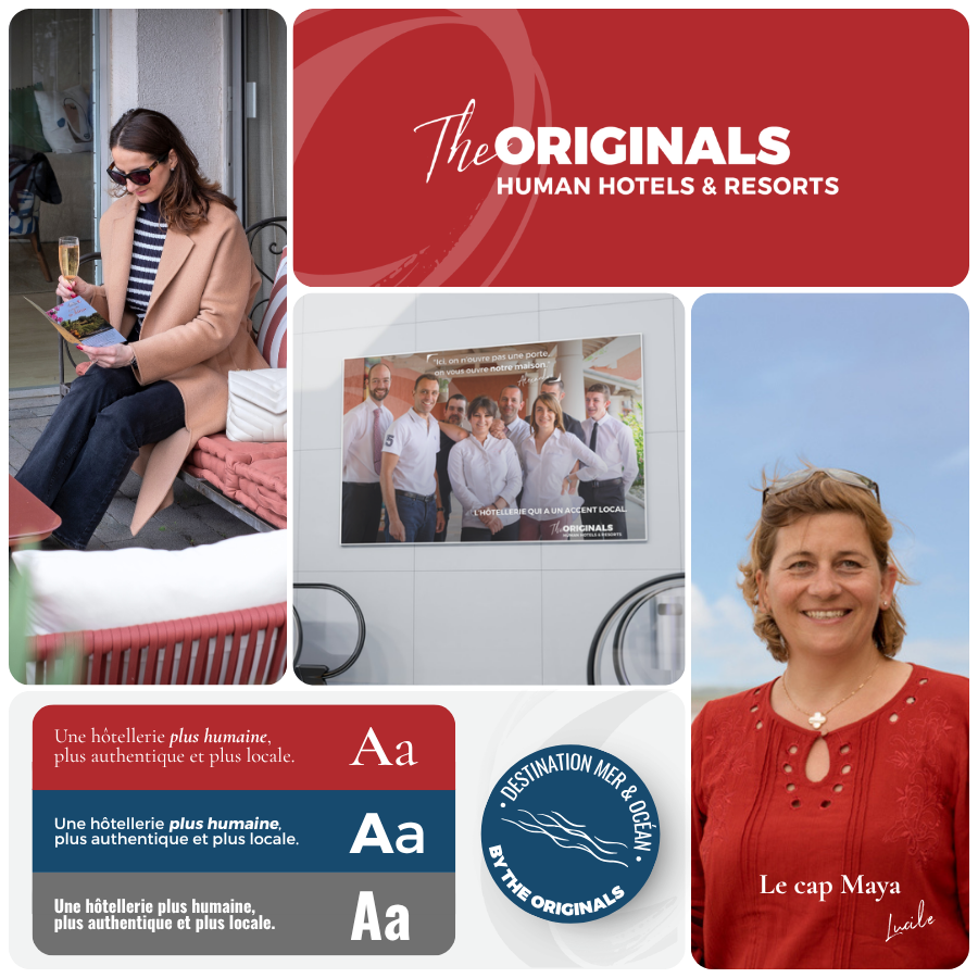 Identité visuelle de The Originals Hotels, par Creativ Jungle